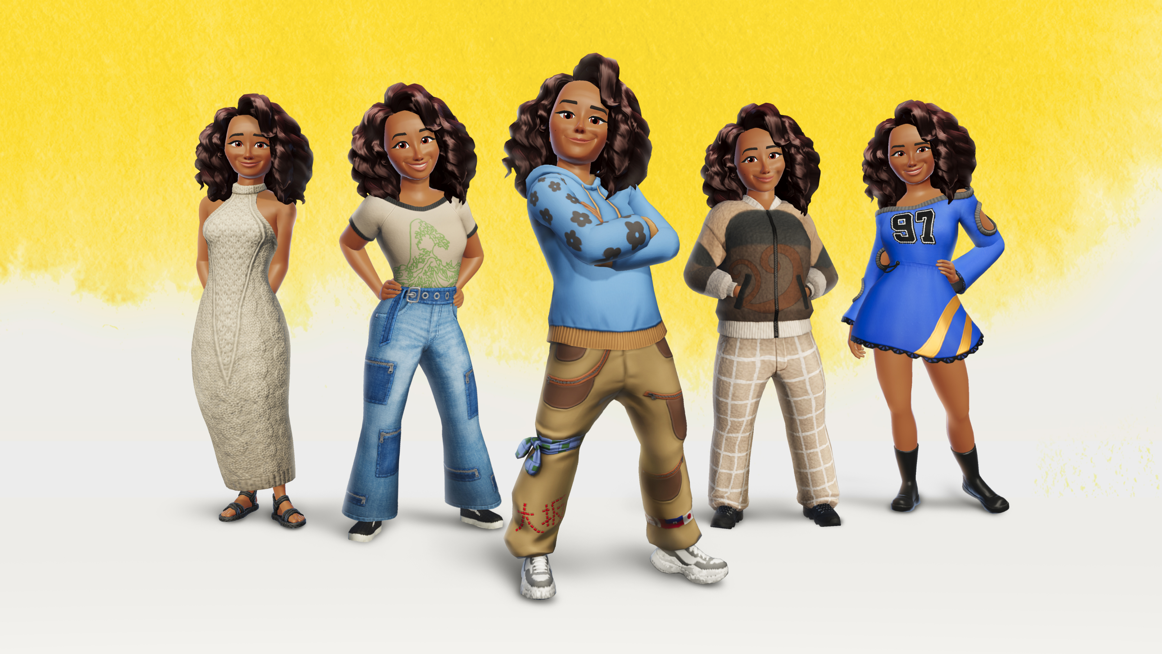 Digitális avatar portré, fotórealisztikus modell